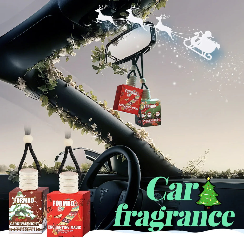 4-Pack Christmas Snowman Car Air Freshener – Lasting Fragrance