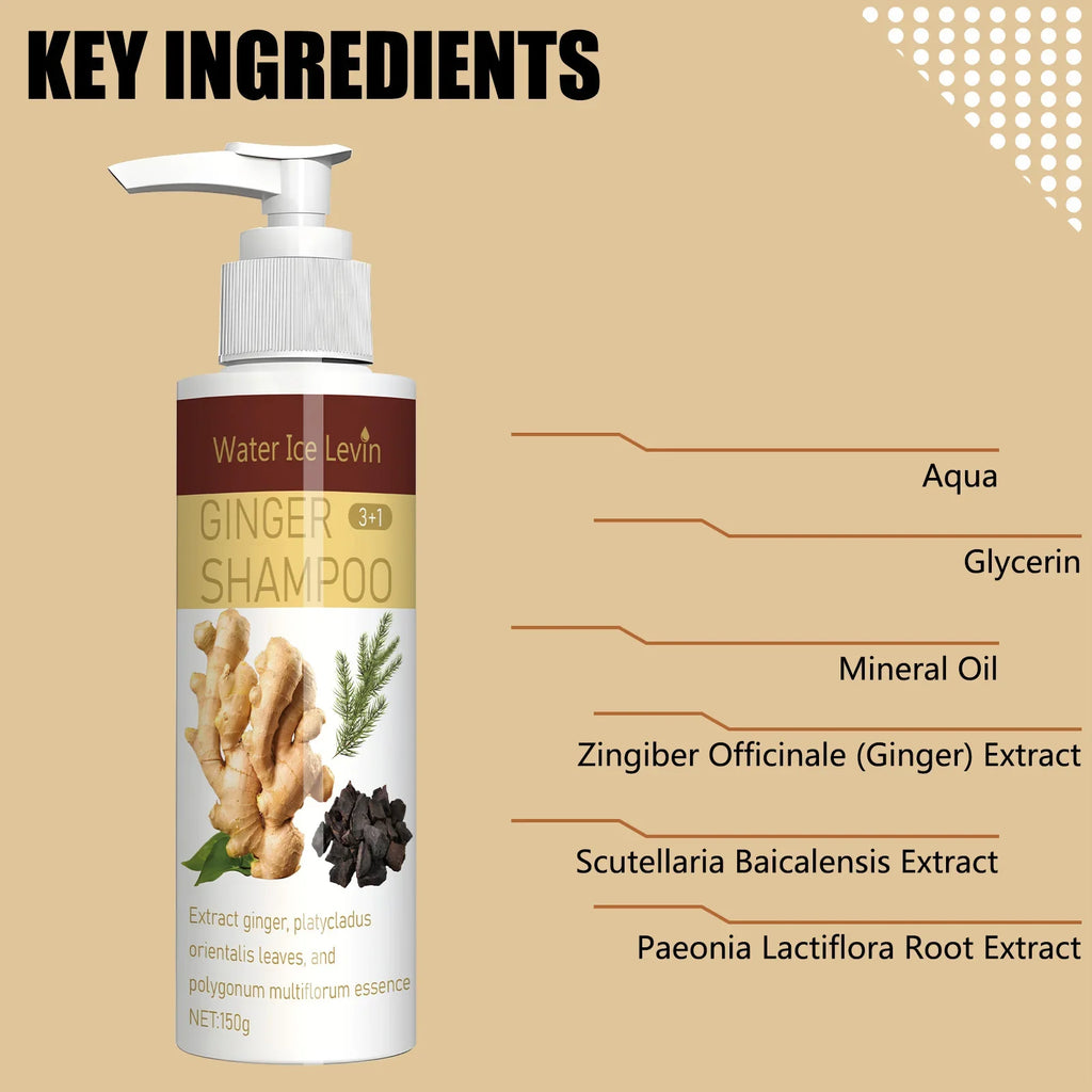 Ginger Regrowth Shampoo – Anti Hair Loss, Dandruff & Oil Control