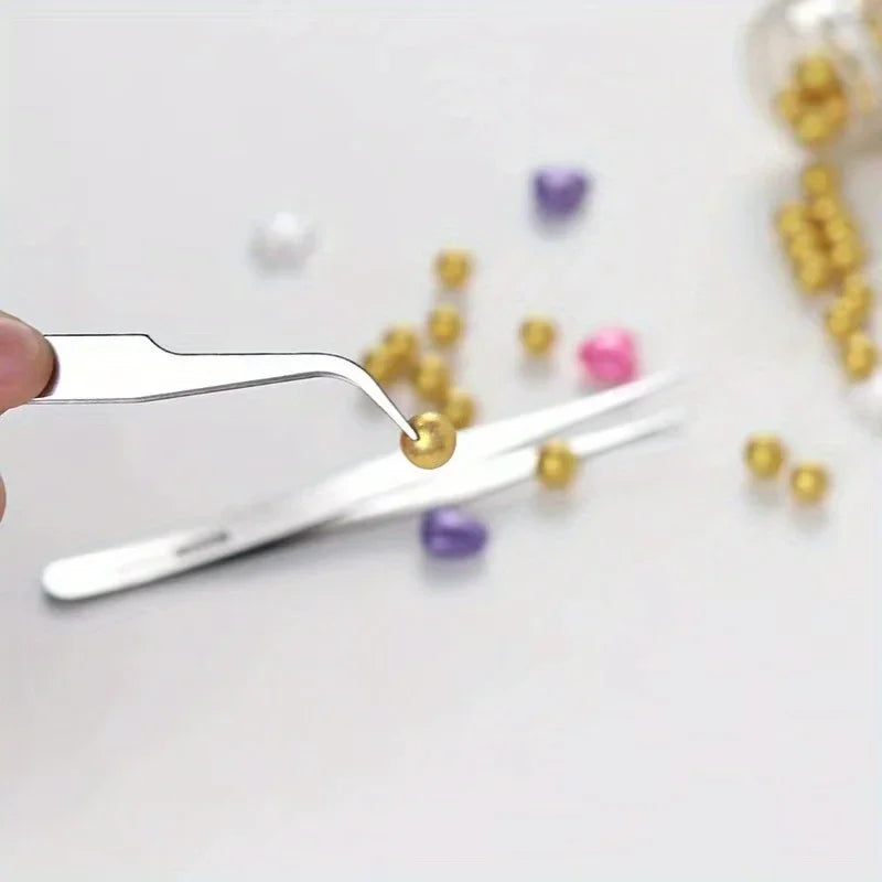 6-Piece Stainless Steel Succulent Tweezers Set | Elbow & Straight