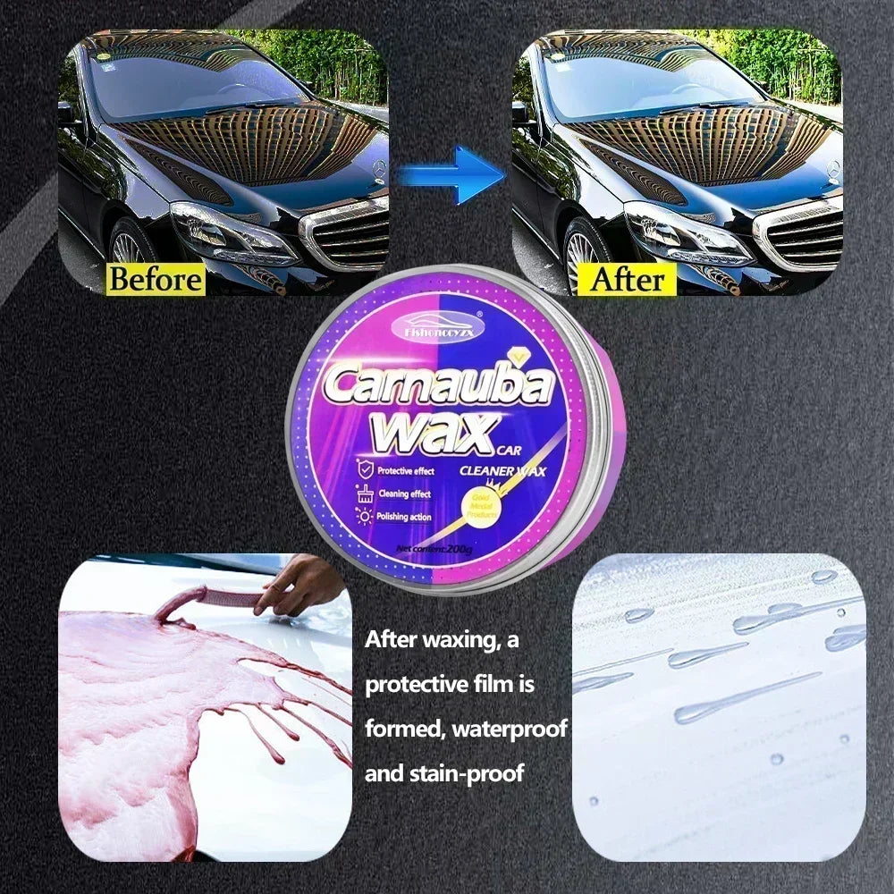 Car Wax Auto Paint Care Carnauba Paste Brazilian Polishing Gloss