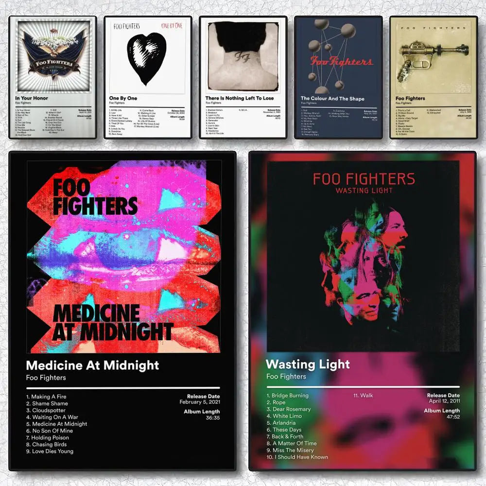 Foo Fighters Album Cover Canvas Poster | Rock Music Wall Art