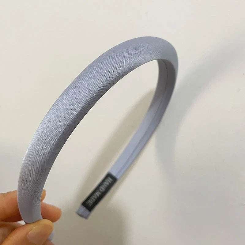 Korean Retro Headbands – Thin Solid Hair Hoops for Women