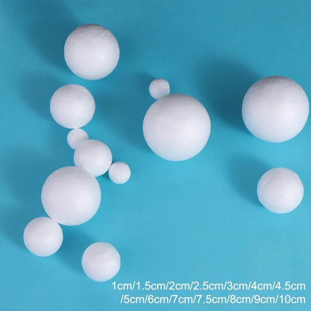 White Polystyrene Foam Balls 80pcs – Christmas Ornaments & DIY
