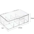 Tea Bag Storage Box Office Multifunctional Lid Acrylic Organizer