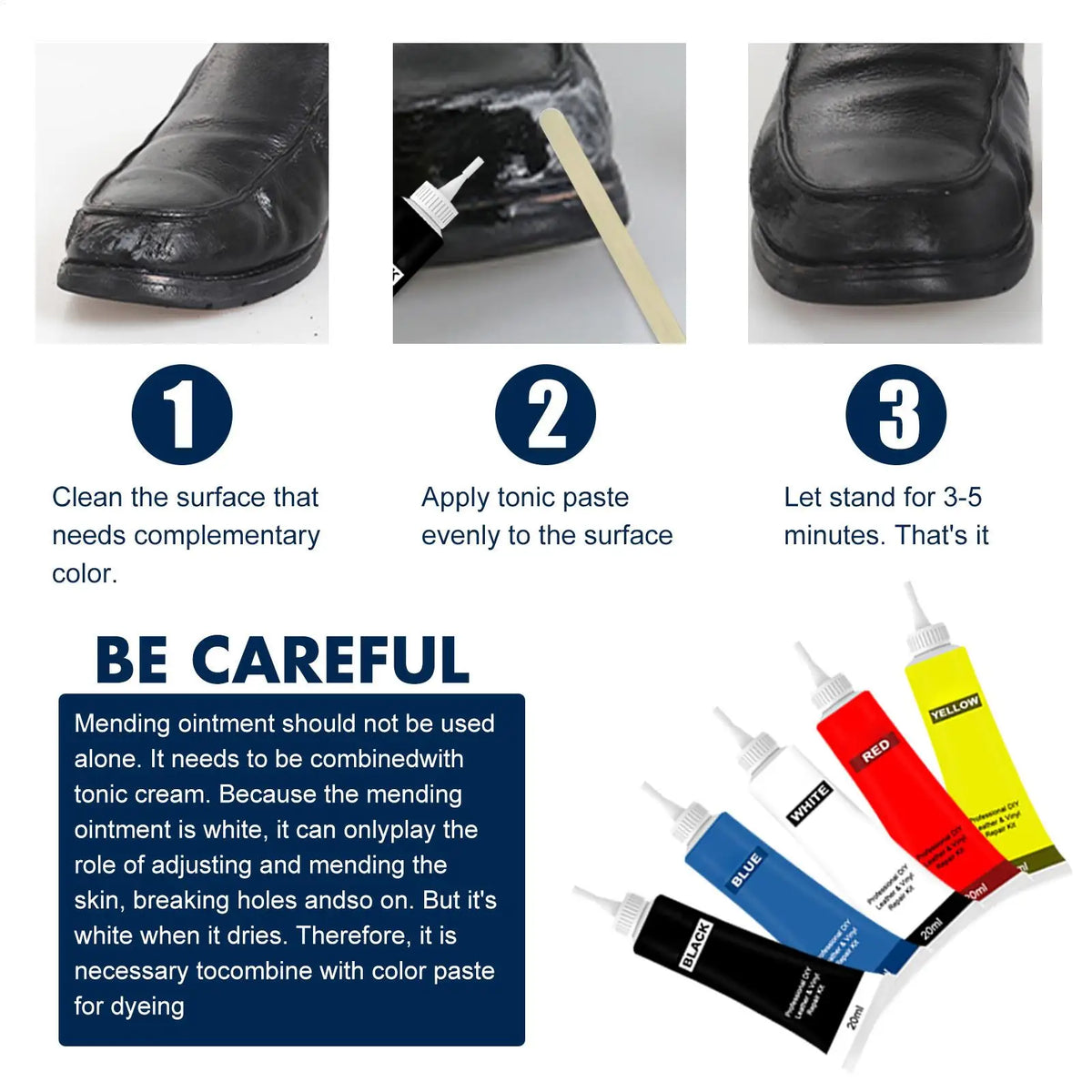 20ml Leather Repair Gel – Color Restore Paste for Cars & More