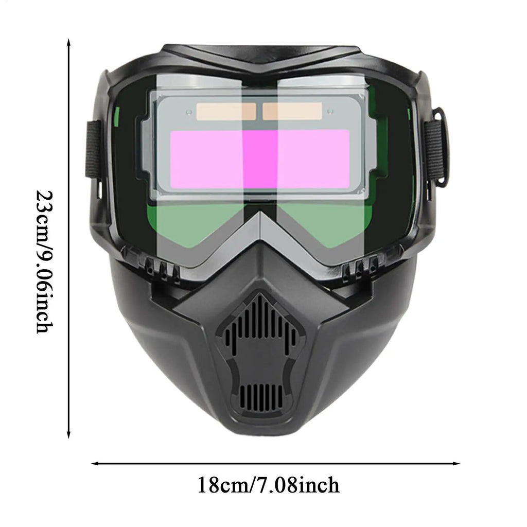 Auto Darkening Welding Helmet Detachable Protector Protective Shield