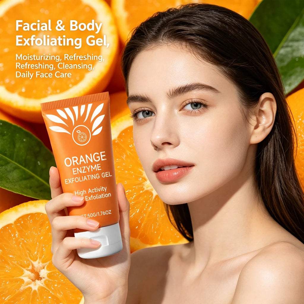 Orange Enzyme Exfoliating Gel for Face & Body – 50g