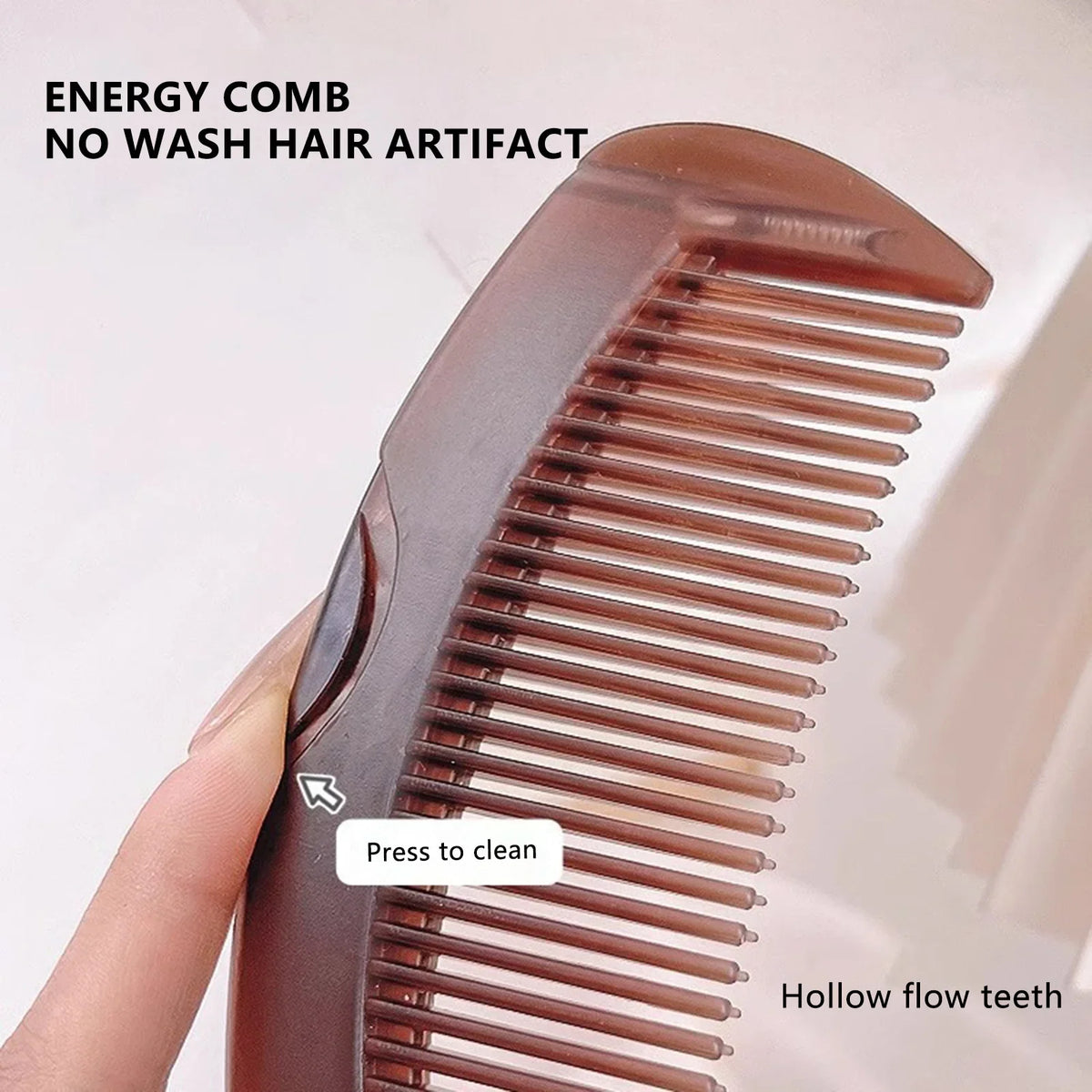 Self-Cleaning Anti-Static Scalp Massage Comb | Hair Tool