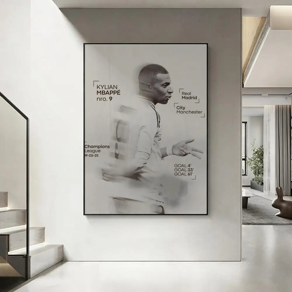HD Football Sports Wall Poster – Waterproof Sticky Home Decor