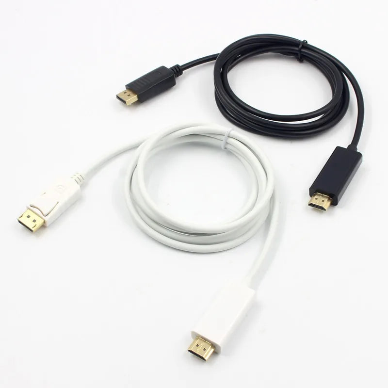 DisplayPort to HDMI Cable 1.8m – 1080p HD Adapter for PC & Laptop