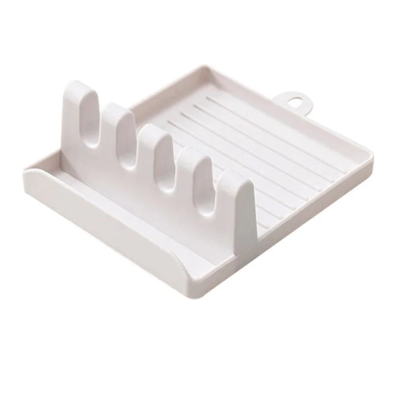 Kitchen Spoon Holder & Spatula Rest – Non-Slip Utensil Rack