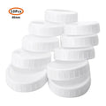 White Mason Canning Drinking Jar Lid Inner Diameter Plastic Covers