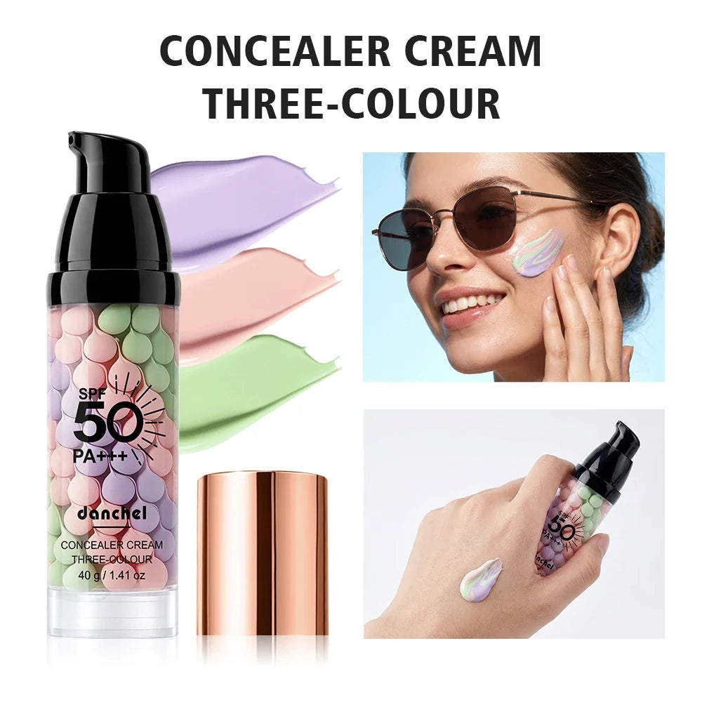 3-Color Correcting Primer & Concealer Cream – Brightening Base