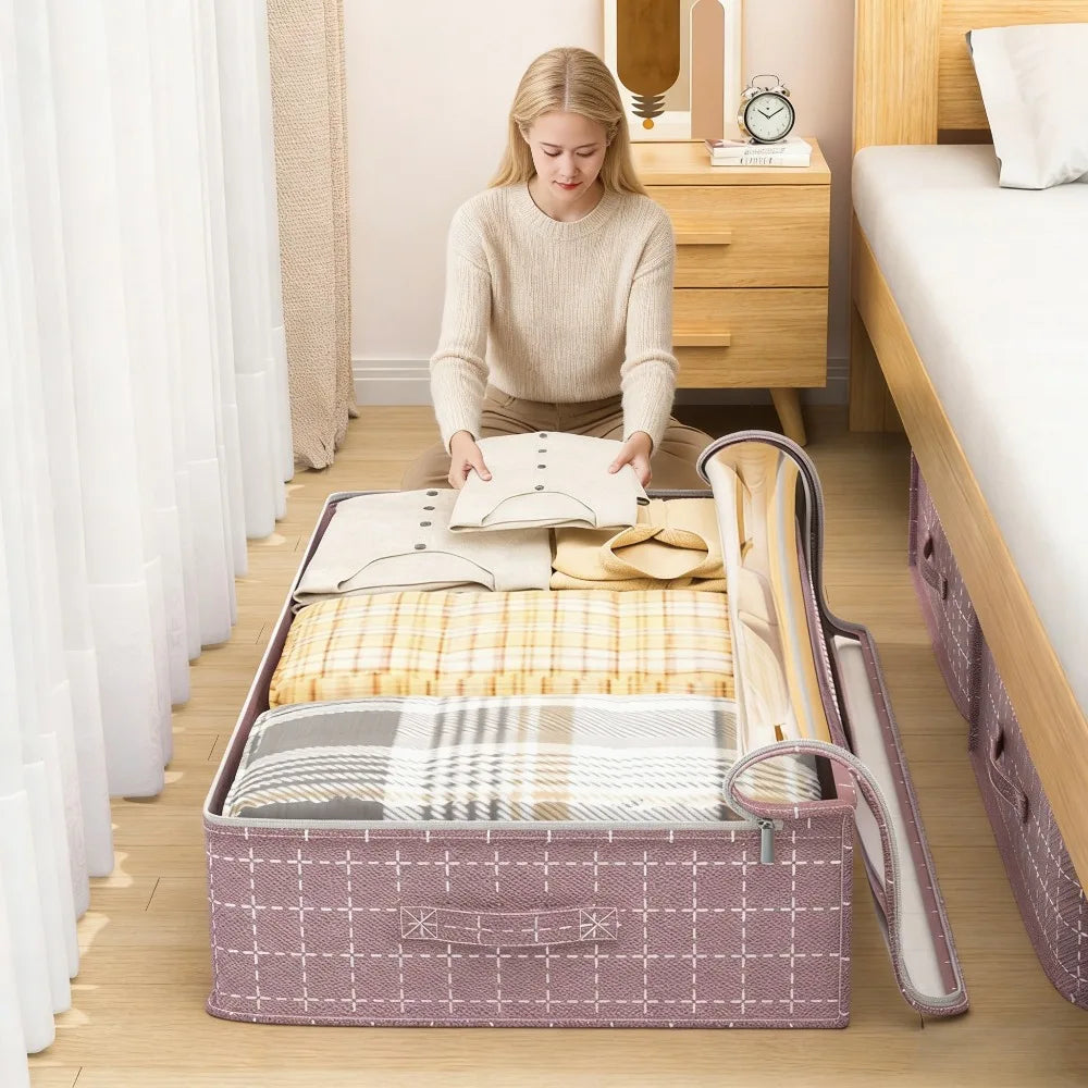 Under Bed Storage Bag with Clear Window | Large Organizer