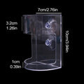 Fish Food Dispenser Transparent Feeding Dish Large Capacity