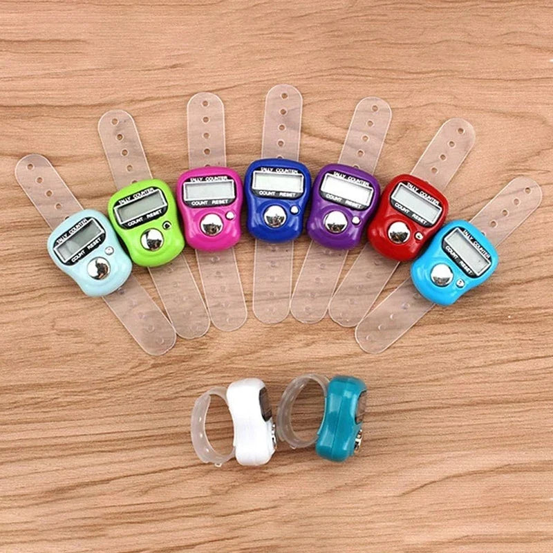 Versatile Mini Finger Counter Compass LED Electronic Handheld Tally