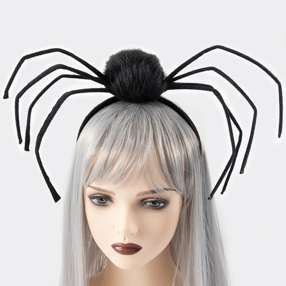 Halloween Spider Headband – Black Non-Slip Hair Hoop