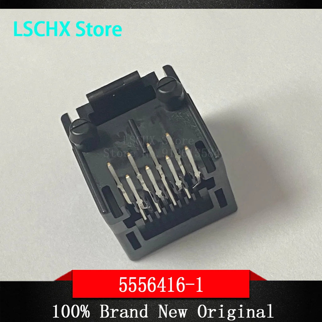 10-Pack RJ45 8P 180° Unshielded Ethernet Connectors | 5556416-1