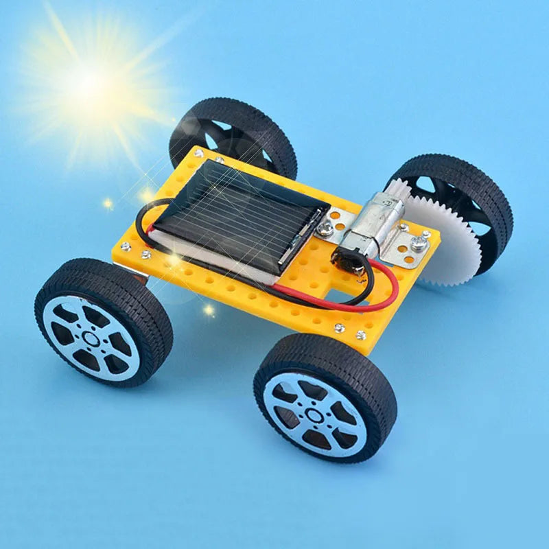 Solar Car Toy Kids STEM DIY Assembled Energy Powered Eco Friendly