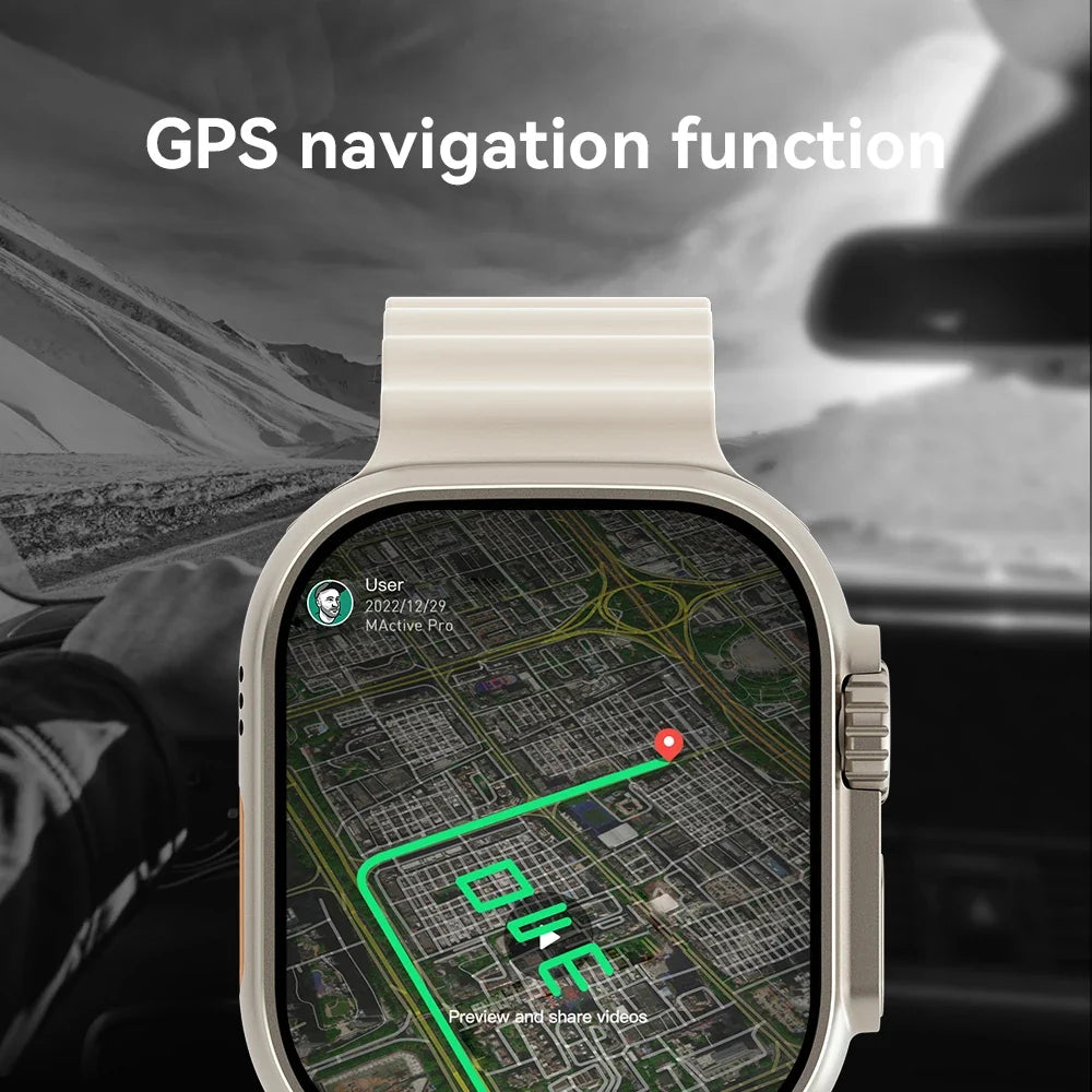 Ultra Ai3 4G Android Smartwatch | AMOLED GPS 180° Camera