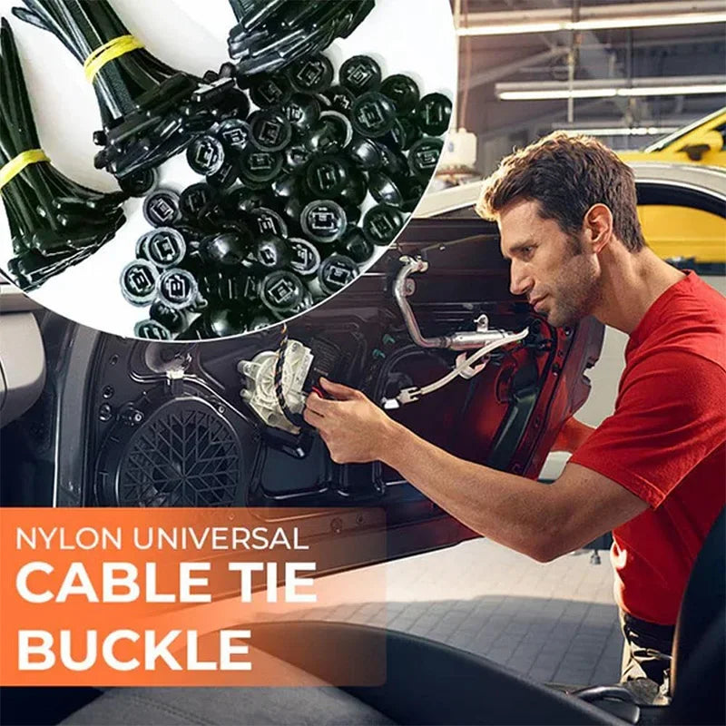 Heavy Duty UV Resistant Self-Locking Nylon Zip Tie Buckles