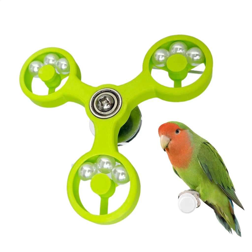 Interactive Rotating Spinner Wheel Bird Toy | Parrots & Parakeets