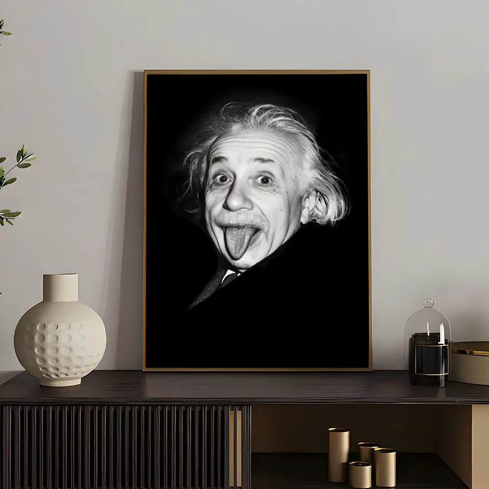 Albert Einstein HD Waterproof Self-Adhesive Wall Art Poster