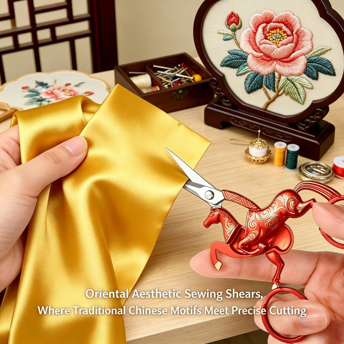Horse Shaped Embroidery Scissors – Stainless Steel Sewing Shears