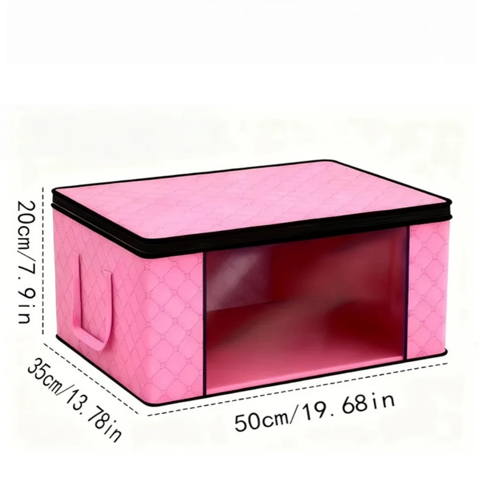 Foldable Clothes & Blanket Storage Bags with Clear Window