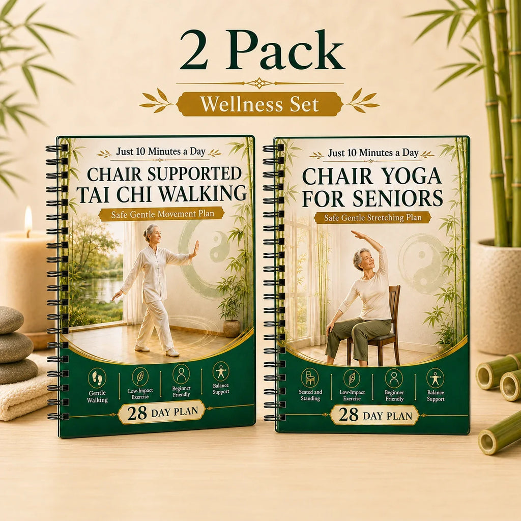 Chair Supported Tai Chi Walking Yoga Seniors A5 Spiral 28 Day