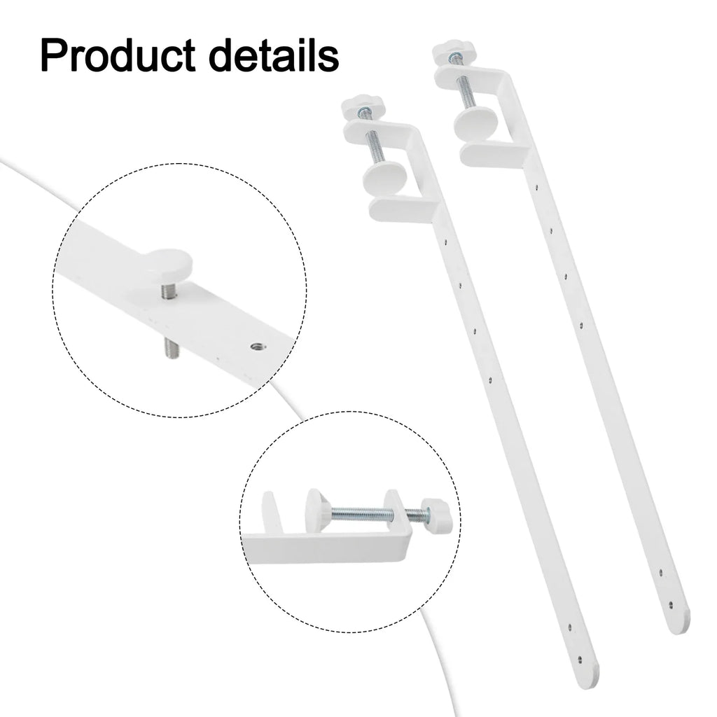 2-Pack Desk Clamp Pegboard Bracket – Nailless, 41.5cm Height