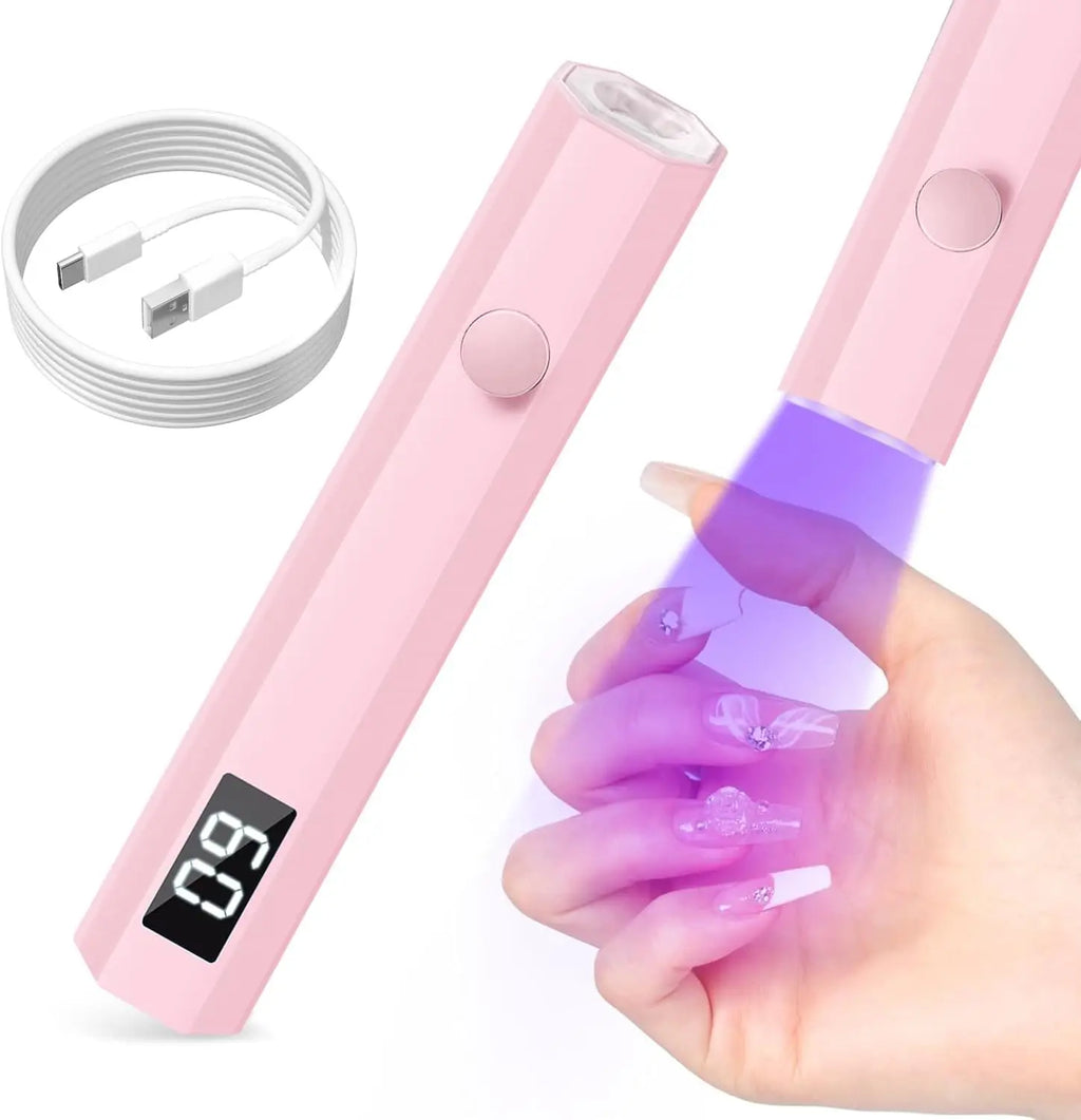Portable UV LED Nail Lamp 3W – Gel Polish Curing, 2 Timers
