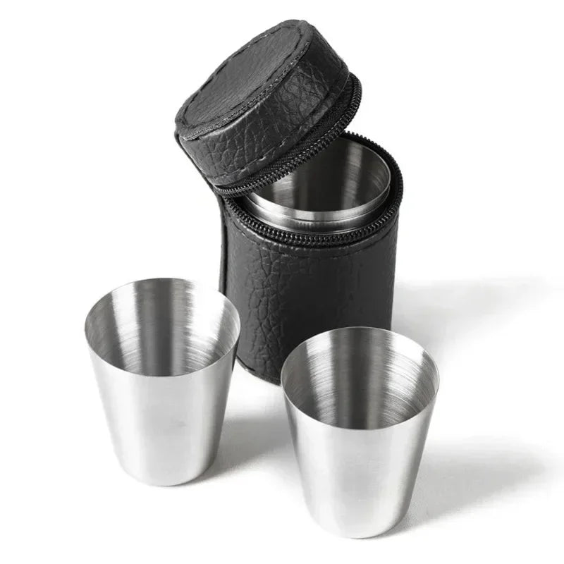 Stainless Steel Mini Shot Cup Set of 4 – 30ml & 170ml