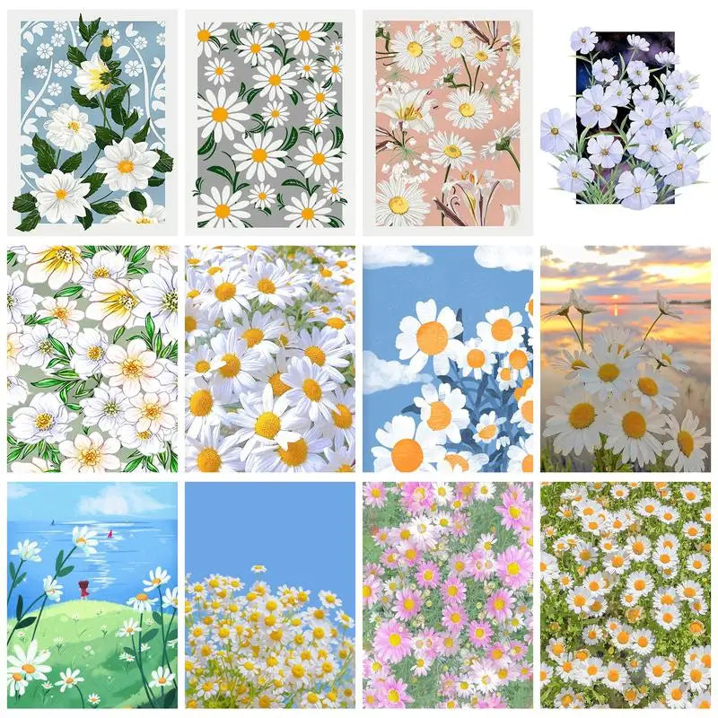 Fresh Floral Canvas Wall Art | Bedroom Home Decor Gift 60x75cm