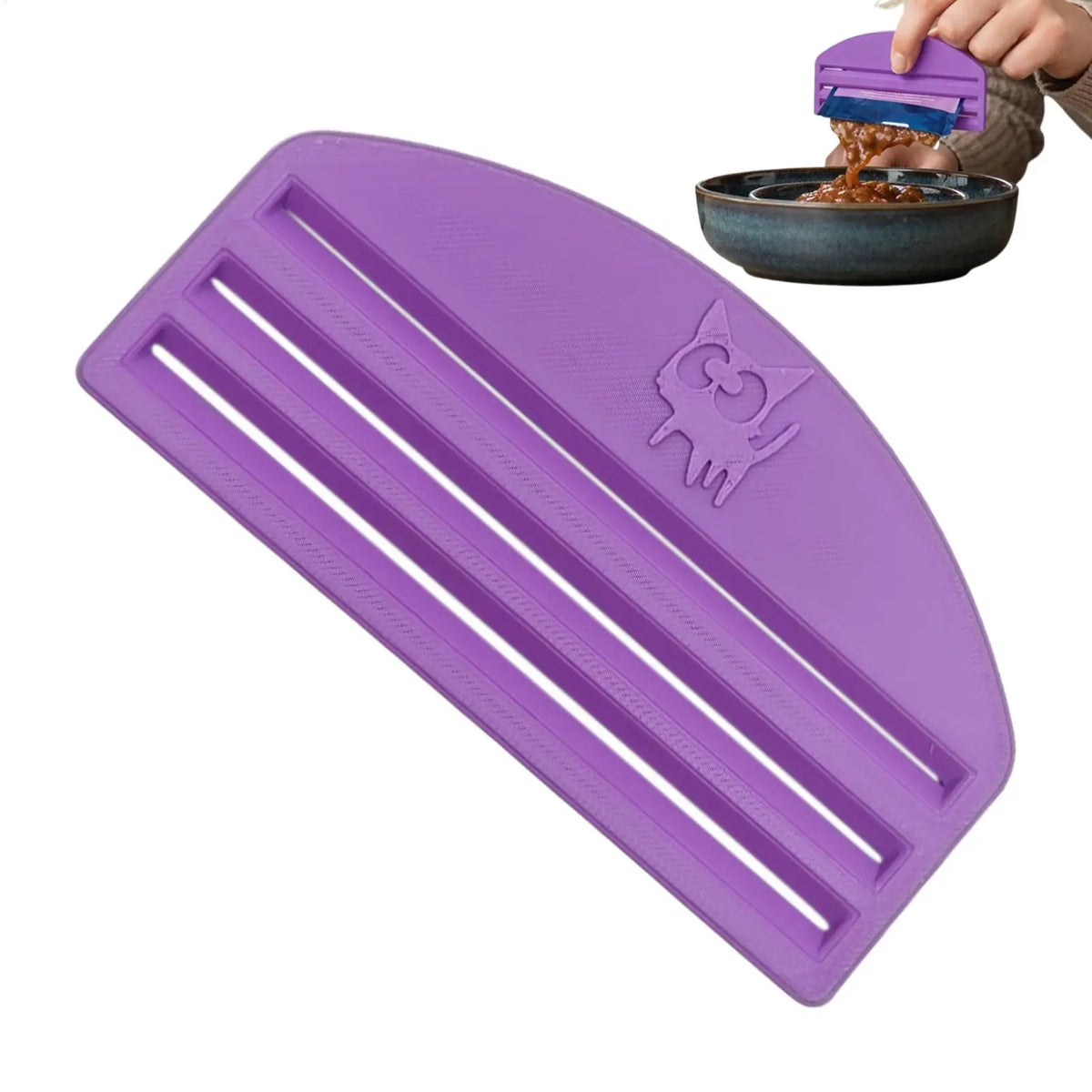 Cat Food Pouch Squeezer | Portable Wet Food Dispenser for Cats