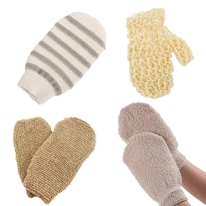 Exfoliating Bath Glove | Hemp & Bamboo Fiber Scrubber