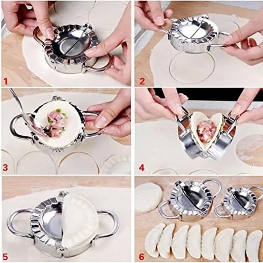 Stainless Steel Dumpling Maker Press | Ravioli & Pierogi Mold
