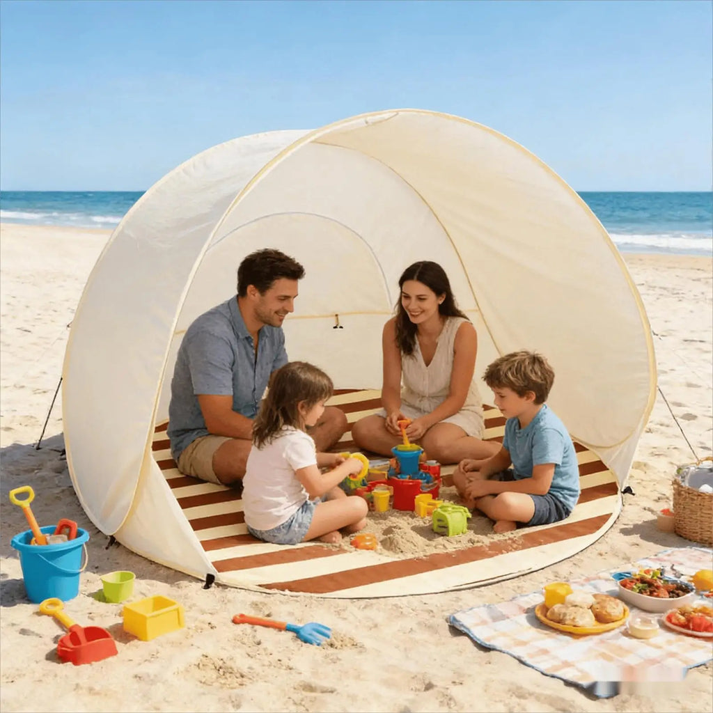 Sun Tent 3 4 Person Easy Pop Outdoor Canopy Beach Shelter Ventilating