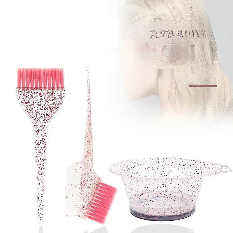 Hair Dye Brush & Mixing Bowl Set (2 Sets) | DIY Salon Tinting