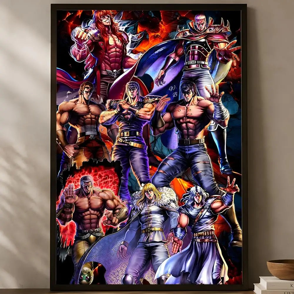 Fist of the North Star Anime PVC Wall Poster – HD Self-Stick