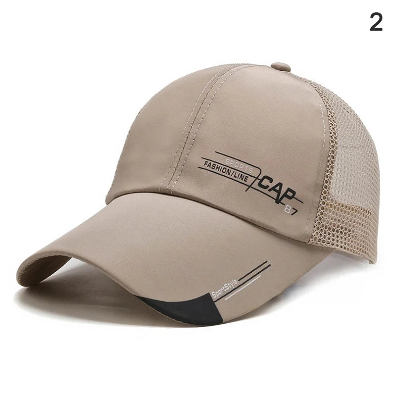 Men's Wide Brim Baseball Cap – UV Outdoor Sun Hat
