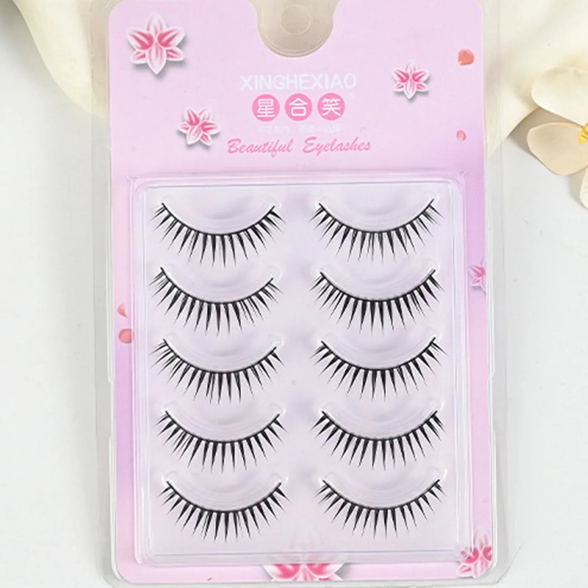 5 Pairs Wispy False Eyelashes – Fluffy Manga Cat Eye Lashes
