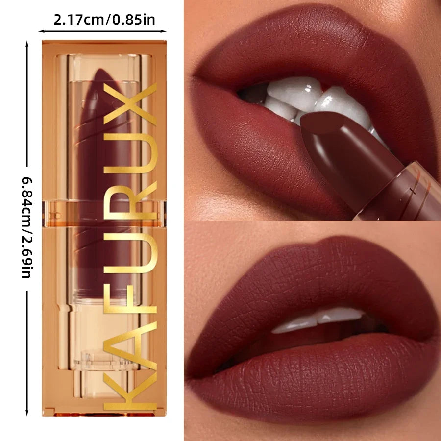 KAFURUX Velvet Matte Waterproof Lipstick – Long-Lasting Lip Tint