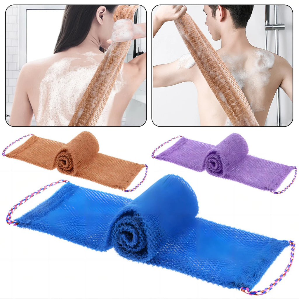 Exfoliating Back Scrubber Net Bath Washcloth 3-Pack | Men & Women