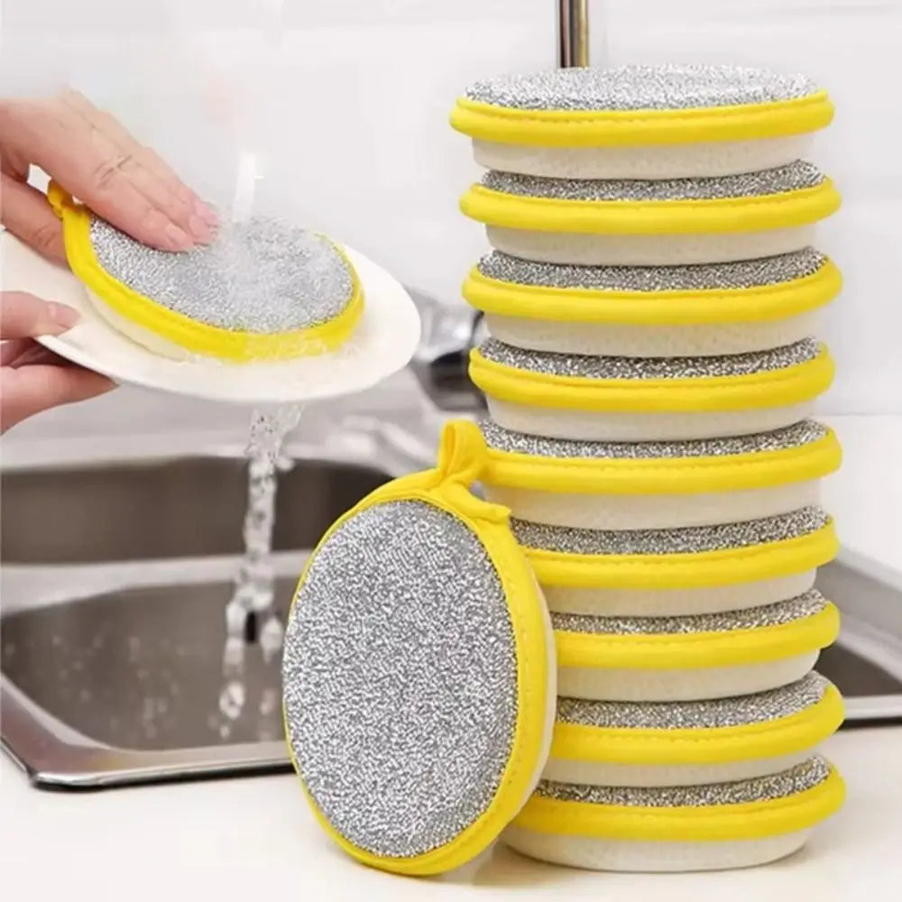 Double-Sided Dishwashing Sponge Scouring Pads | 3/5/10 Pack