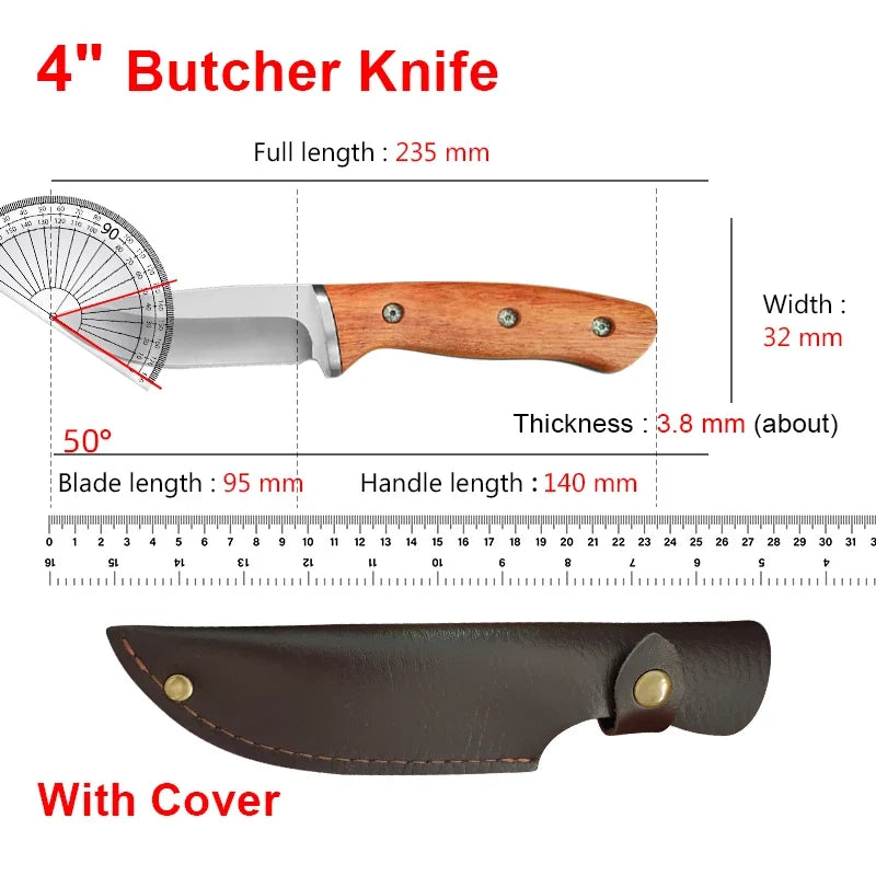 InLeung Hand Forged Boning Knife – 9.5" Stainless Steel Chef Blade