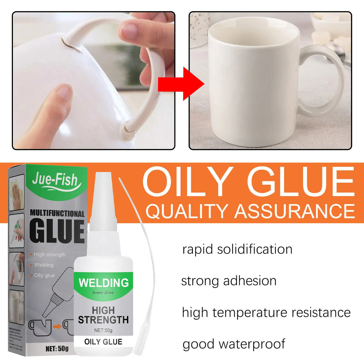 Waterproof Quick-Dry Universal Glue 30/50ml | Strong Adhesive