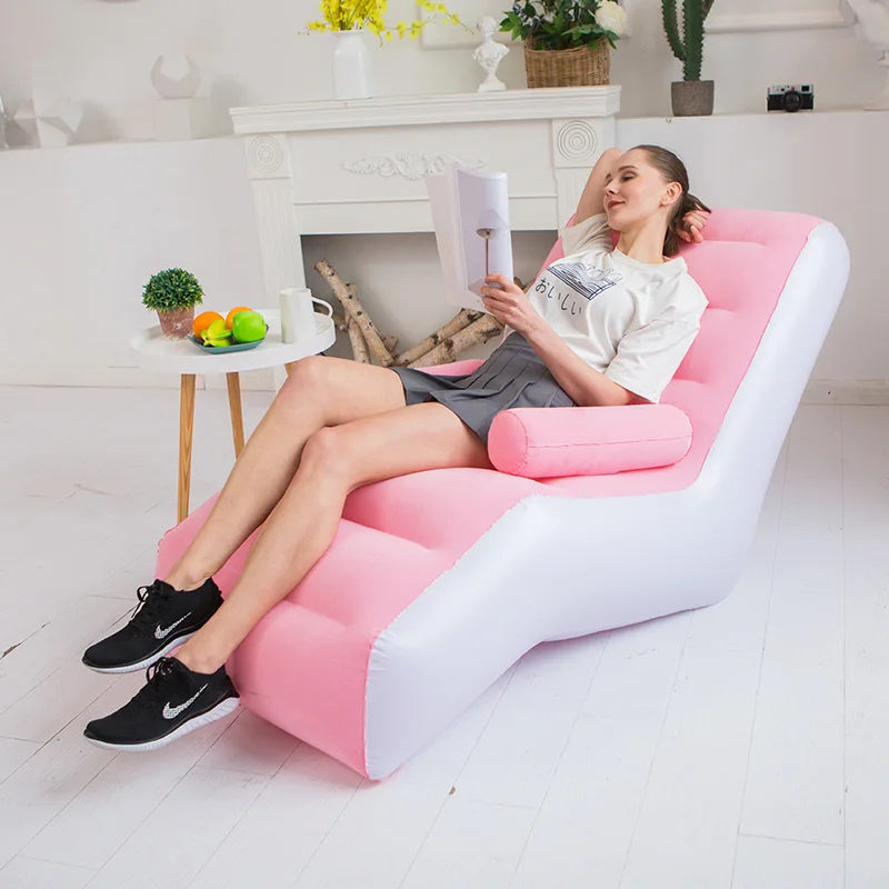 Inflatable S-Shaped Ergonomic Lounge Chair | Kids & Adults