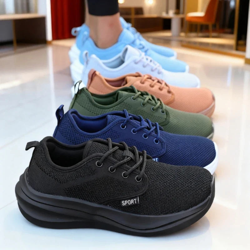 Women's Breathable Mesh Wide Toe Fitness Sneakers | ZULIWAGN