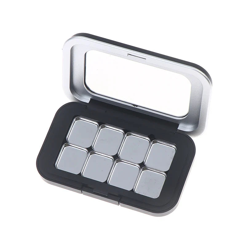DIY Magnetic Empty Makeup Palette with Mirror – 1–8 Grids